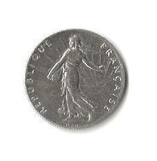 Pièce argent 50 cent Semeuse 1900 la République
