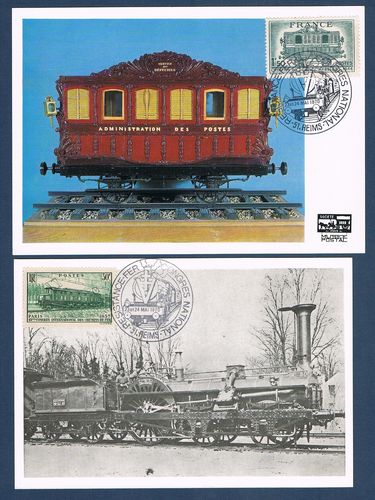 Cartes postales Chemins de Fer. Wagon.
