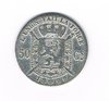 Pièce Belgique 50 cents argent 1899