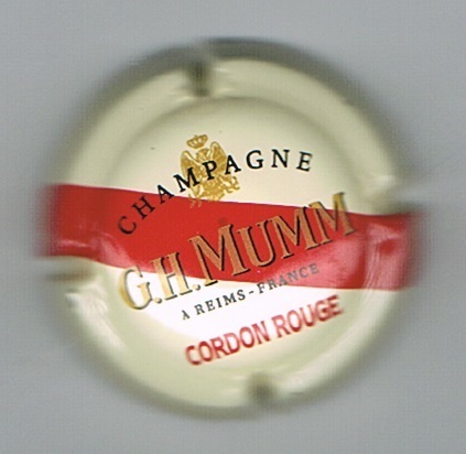 Capsule Champagne. GH. Mumm. à Reims France