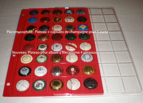 Plateau + capsules de champagne pour 5€