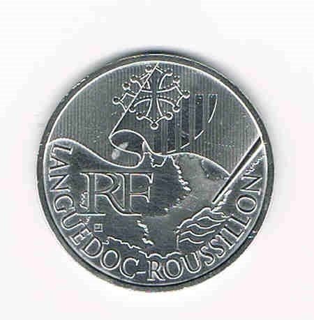 Pièce de 10€ argent 2010 Région Languedoc-Roussillon Promo