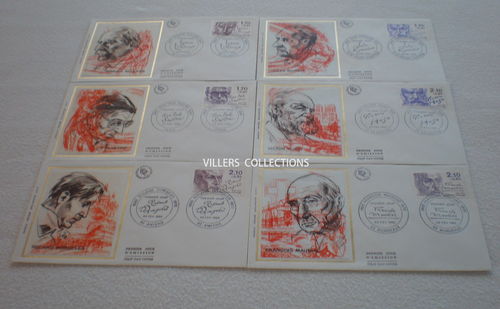 Les 6 enveloppes personnages Victor Hugo
