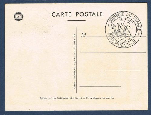 Carte postale le méssager des Iles 1957