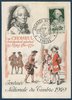 Carte postale Journée du timbre 1952 Timbre N°919 Malle poste