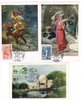 Série 3 cartes postales poste algérie 1957