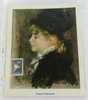 Carte postale philatélique grand modèle portrait de modèle Auguste Renoir