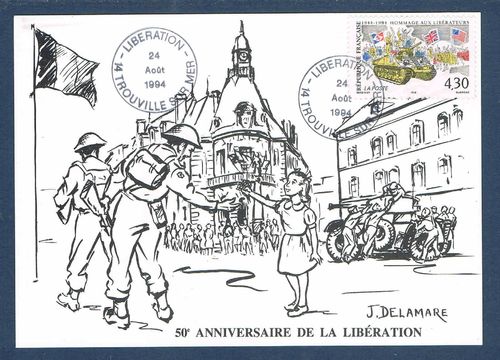 Souvenir 39/45 Libération Trouville S Mer