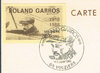 Carte postale aérienne Roland Garros Vignette plus timbre
