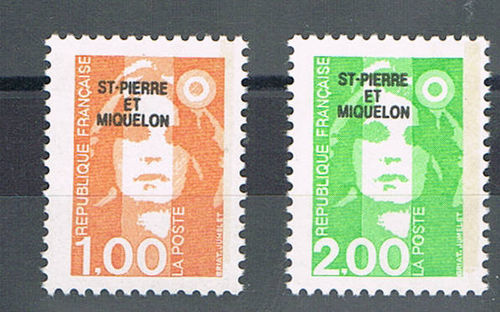 Timbres St-Pierre-et-Miquelon N°523 à 526
