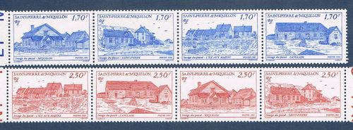 Timbres St-Pierre-et-Miquelon N°537 à 544