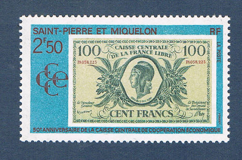 Timbre de Saint Pierre et Miquelon N°551