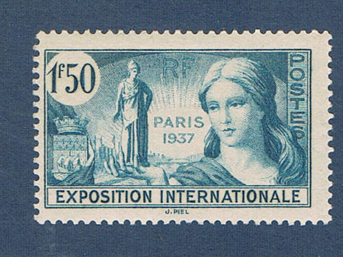 Timbre de France N336 neuf Exposition Paris