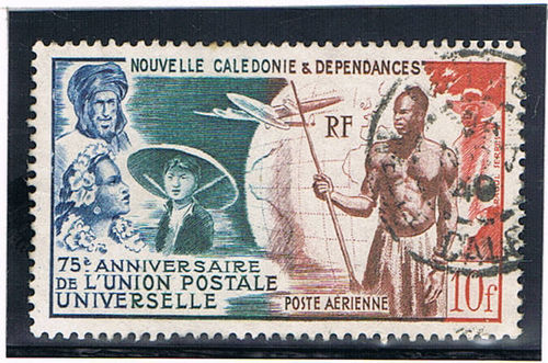 Timbre Nouvelle Calédonie P.A. N°64 oblitéré Union Postale