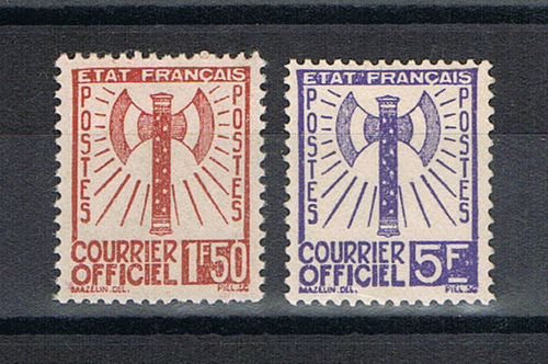 Timbres de service Etat Français N°8 +12 neufs