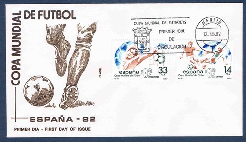 Enveloppe Espagne 1982 Timbres Copa Mundial de Futbol