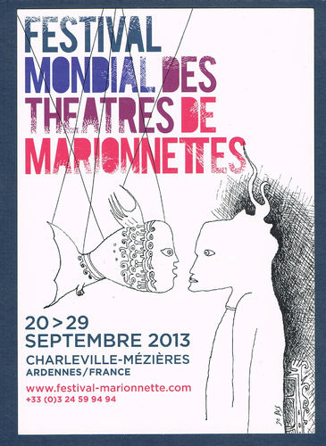 Carte postale Festival Mondial des théâtres de Marionnettes