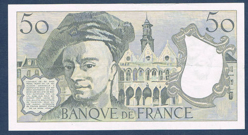 Billet Français 50 Francs type Quentin de la Tour 1985 sup
