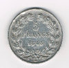 Pièce ancienne 5 Francs argent Louis Philippe Roi des Français