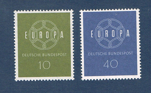 Timbres Allemagne Fédérale N°193/194 Thème Europa neufs