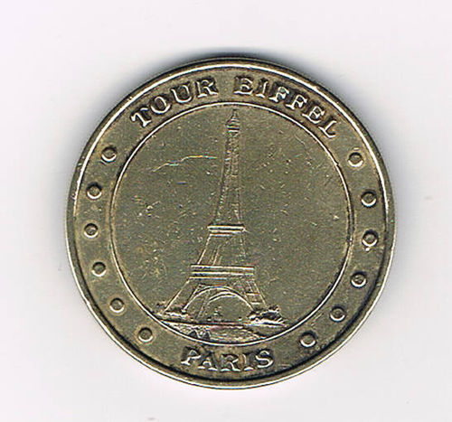 Jeton touristique Monument de Paris Tour eiffel 2003 très rare