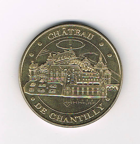 Médaille commémorative Touristique 2013. Château de Chantilly