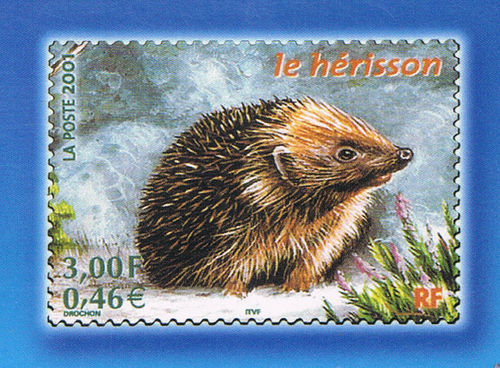 Entier postal de France le Hérisson type faune animaux des bois