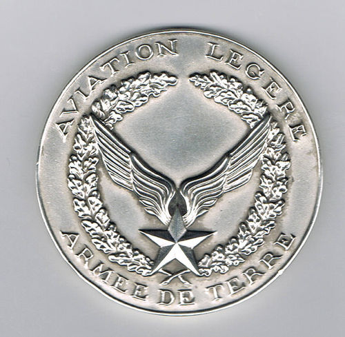 Médaille bronze argenté Aviation légère armée de Terre
