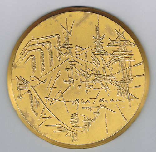 Médaille artistique bronze Elfe aquitaine Société Française
