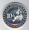 Médaille pièce argent 10 years Allemagne Union économique monétaire