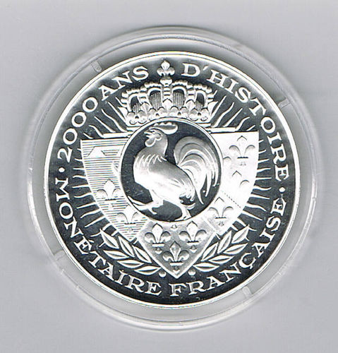 Pièce médaille commémorative argent portrait de Diderot