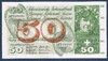 Billet banque nationale Suisse 50 Francs type 1971 série 34Y28295