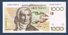 Billet Banque Nationale de Belgique 1000 Francs Gretry