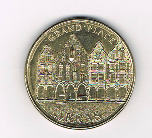 Jeton touristique 2014 Grand' place Arras Médaille Promo