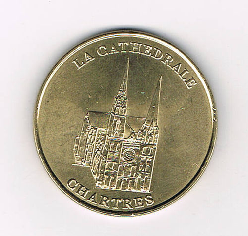 Jeton touristique 2014, La Cathédrale de Chartres Médaille
