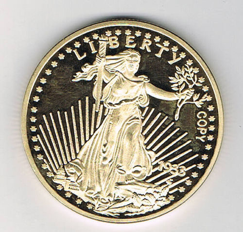 Pièce cuivre Liberty copy 1923 United States OF America