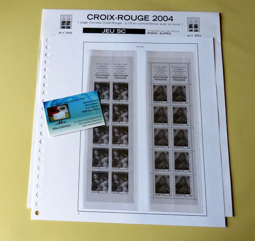 Jeu complémentaire SC Croix Rouge France 2003-2004 carnets