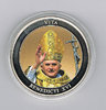 Médaille en couleur Pape Benoît XVI pièce jeton de collection