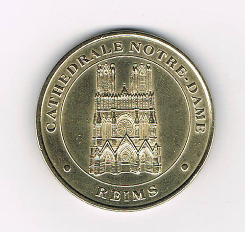 Jeton touristique Reims Cathédrale Notre Dame Monnaie Paris