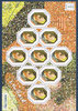Feuillet de 9 timbres octogonaux autoportrait nouveauté 2018