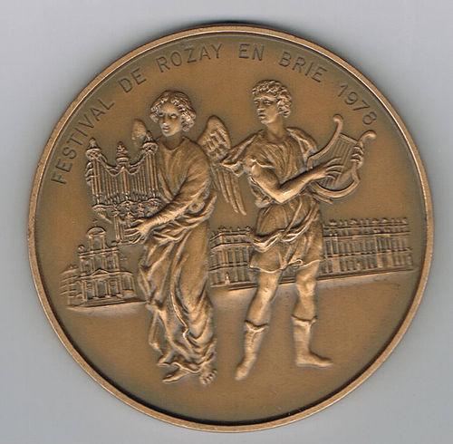 Médaille bronze personnage célèbre François Couperin compositeur