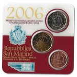San Marino 2006 mini-kit 3 pièces série 5ct +50ct +1€uro