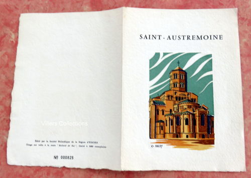 Document église Saint Austremoine d'Issoire sur velin