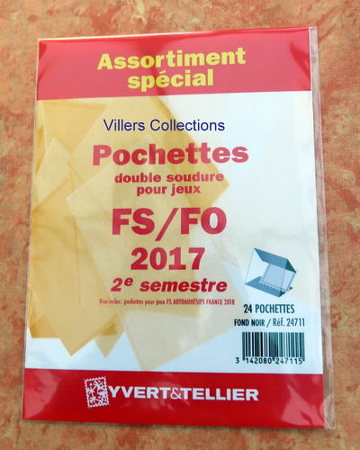 Assortiment de pochette fond noir jeux FS-FO France 2017