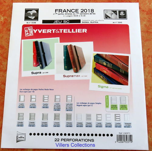 Jeu SC France 2018-1re partie Réf132371 avec pochettes Promo