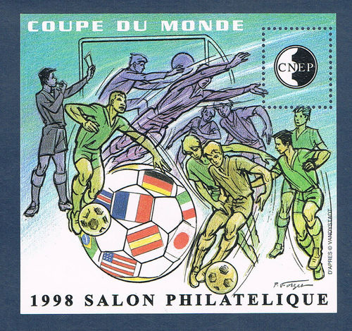 Bloc C.N.E.P. Salon 1998. N°26 Coupe du monde de football