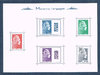 Feuillet 2018 comprenant 5 timbres Marianne l'engagée
