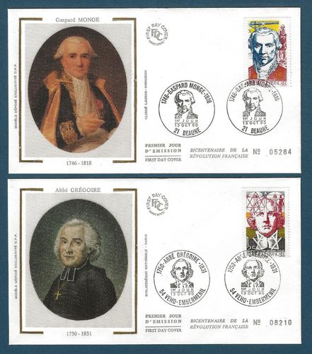 Série rare 1990 4 enveloppes Bicentenaire de la Révolution Française