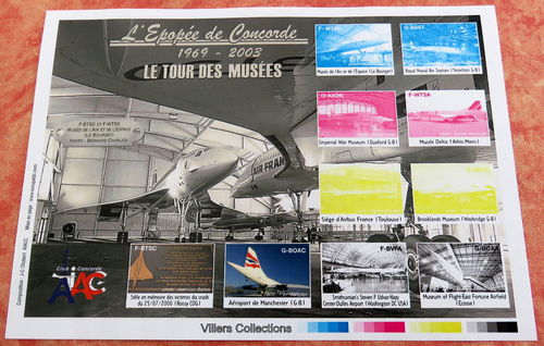 Vignettes Concorde le tour des Musées 1969 Siège d'Airbus
