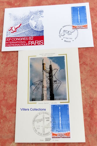 Enveloppe plus carte PA lanceur d'Ariane de l'espace rare